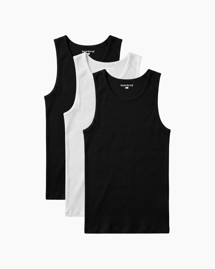 Stretch Fit Tank — Pack of 3